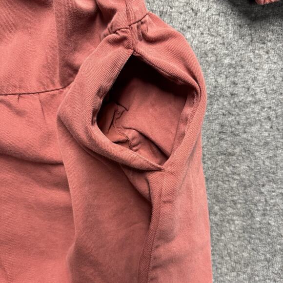 Free People Denim Lou Jean Babydoll Dress Womens Small Rust Balloon Sleeves - Picture 6 of 10